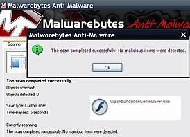 DSPP Subliminal Message Software is Virus Free via Malwarebytes Scan