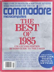 Commodore Microcomputer Magazine Cover Image