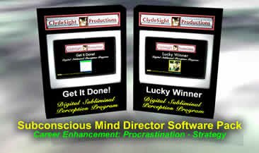 Career Enhancement Subconscious Mind Director Visual Subliminal Messages DSPP Software Pack.